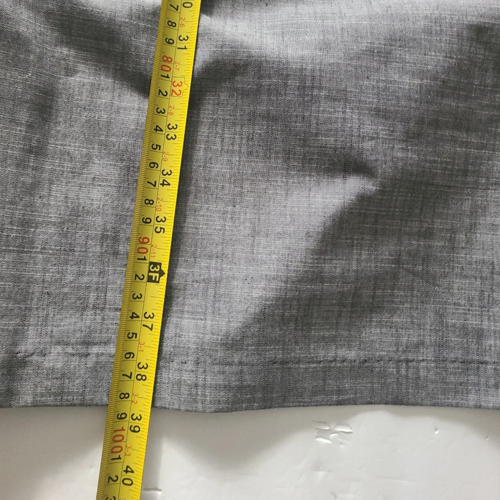 NWT Saharagano dress gray sz.6 rollup sleeves belted - Picture 9 of 12